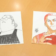 （左から）井上雄彦が描いた坂本太郎、鈴木祐斗が描いた桜木花道（C）鈴木祐斗／集英社 （C）井上雄彦 I.T.Planning,Inc.（C）井上雄彦 I.T.Planning,Inc （C）鈴木祐斗／集英社