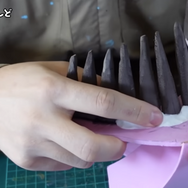 歯ぐきはねんどで作成