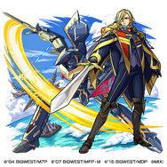 光属性　★6　空中騎士団白騎士 キース・エアロ・ウィンダミア（進化）CV：木村良平