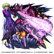 闇属性　★6　ギャラクシー船団残存部隊 ブレラ・スターン（進化）CV：保志総一朗