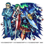 木属性　★6　マクロス7船団 マックス艦長＆ミリア市長（進化）CV：速水奨（マクシミリアン・ジーナス）竹田えり（ミリア・ファリーナ・ジーナス）