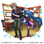 水属性　★5　S.M.S小隊 ミハエル＆クラン（進化）CV：神谷浩史（ミハエル・ブラン）豊口めぐみ（クラン・クラン）