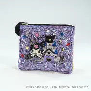 スパンコール刺繍ポーチ“Kuromi”    ¥9,690(税込)