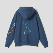 アニメ『チェンソーマン』×グラニフ「早川アキ｜裏毛ジップパーカー」背面