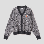 アニメ『チェンソーマン』×グラニフ「ポチタ パターン｜ジャカードカーディガン」グレー