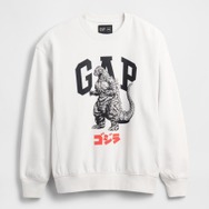 ゴジラ ヴィンテージソフト グラフィック GAPロゴ スウェットシャツ　6,990円 (税込み)