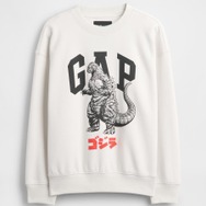 ゴジラ ヴィンテージソフト グラフィック GAPロゴ スウェットシャツ　7,990円 (税込み)
