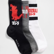ゴジラ グラフィック GAPロゴ クルーソックス 3足セット　1,990円 (税込み)