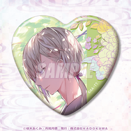 D賞：キラキラハート型缶バッジ（全22種）