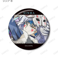 TVアニメ『暁のヨナ』トレーディング Aure Glass 缶バッジ　シンア B