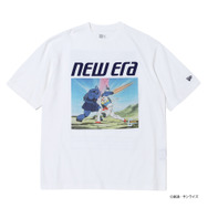 ニューエラ「半袖 ウォッシュドコットン Tシャツ 機動戦士ガンダム オフホワイト」Front