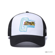 ニューエラ「9FORTY A-Frame トラッカー 機動戦士ガンダム タイトル ホワイト/ブラック」