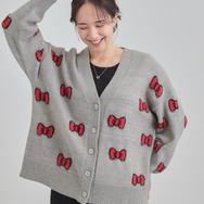 Vネックカーディガン