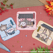 ちいかわぽけっと 江戸なハンドタオル（全3種）各825円