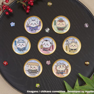 ちいかわぽけっと 江戸なトレーディング缶バッジ（全7種）単品 各330円／BOX 2,310円　※ブラインド