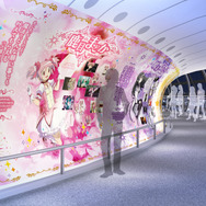 「東京スカイツリー×魔法少女まどか☆マギカ　月夜のワルツ」天望デッキ・天望回廊内の展示装飾　天望回廊 フロア445～450 回廊エリア「追憶のギャラリー」