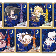 「東京スカイツリー×魔法少女まどか☆マギカ　月夜のワルツ」コラボカフェメニュー購入特典のオリジナルコースター（全7種）