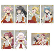 「魔法少女まどか☆マギカ in CHARA POP STORE」ほむらvsマミ 弾道くじ　A賞：箔入りアクリルボード（全7種）