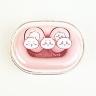 ケースもイヤホンもシンプルな絵柄のワイヤレスイヤホン