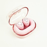 ケースもイヤホンもシンプルな絵柄のワイヤレスイヤホン