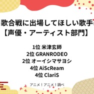 [「紅白に出場してほしいアーティストは？」 声優・アーティスト部門 2025年版]第1位～第5位を一気に見るならコチラ