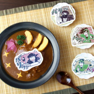 石ノ森萬画館「落第忍者乱太郎原画展」展望喫茶BLUE ZONEの限定コラボメニュー「落・乱」名物ワク線破りカレー