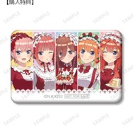 TVスペシャルアニメ『五等分の花嫁＊』描き下ろし 集合 ショートケーキイメージコーデver. スクエア缶バッジ AMNIBUS限定特典