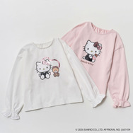 HELLO KITTY × ROPE' PICNIC「【KIDS】スパンコールロングスリーブTシャツ」