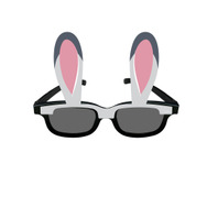 『ズートピア２』メガネ用カスタム耳型ステッカー（ジュディ・バージョン2）