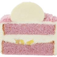 銀座コージーコーナー「ハローキティのアップルケーキ」断面イメージ