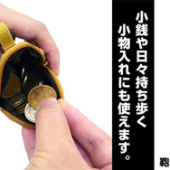 カラビナ付きミニポーチ　使用イメージ