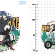 描き下ろし 志摩リン 屋外対応ステッカー バイクでひといきVer.