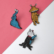 ナメゴンとカネゴンとギュスターヴくん(drawn by ヒグチユウコ)｜ピンズ3Pセット