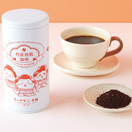 京都伏見限定 竹炭焙煎珈琲缶　1,296円(税込)