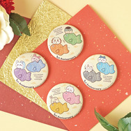 3,000円以上お買い上げ特典ノベルティ「和紙風缶バッジ」