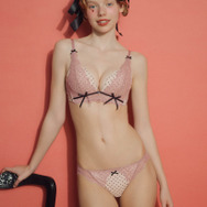 Betty Boop(TM) ドットレースノンワイヤーブラ