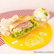 TREASURE×HAPIDANBUI CAFE「YOON JAE HYUK×PARK JEONG WOO×ハンギョドンのサンドウィッチ＆チーズケーキグラスプレート」