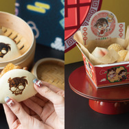 「ネオン中華飯店」テイクアウトメニュー 角煮まん&2点盛り