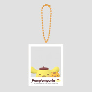 「ポムポムプリン はいっ！ポーズ！キーホルダー」ベーグルとにっこり