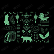 TVアニメ『薬屋のひとりごと』モチーフ柄 BIGシルエットTシャツ（シルエット拡大）