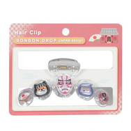 和柄　ボンボンドロップヘアクリップ（5列）　日本
