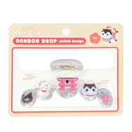 和柄　ボンボンドロップヘアクリップ（5列）　縁起物