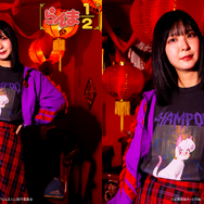 TVアニメ『らんま1/2』TOKYO MADNESS CLUB メタルTシャツ シャンプー（猫）　着用イメージ