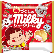 苺づくしのミルキーシュークリーム