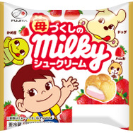 苺づくしのミルキーシュークリーム