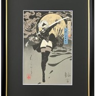 『NieR:Automata』 浮世絵木版画「ヨルハ二号B型」｜SQUARE ENIX監修