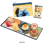 コラボ限定クリアポーチ＆シール付き「ぷちローセット」