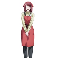 『スーパーの裏でヤニ吸うふたり』キャラクターイラスト(山田)