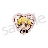 ワン！だふるくじ『メダリスト』クラシカルピンクver.　D賞：ハート型缶バッジ 明浦路 司