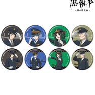 黒執事×推し旅／JR東海コラボ「描き下ろし 駅員ver. トレーディンググリッター缶バッジ」全8種